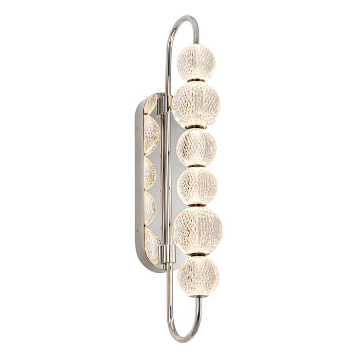 Marni LED Bathroom Vanity Light in Polished Nickel Marni LED Bathroom Vanity Light in Polished Nickel