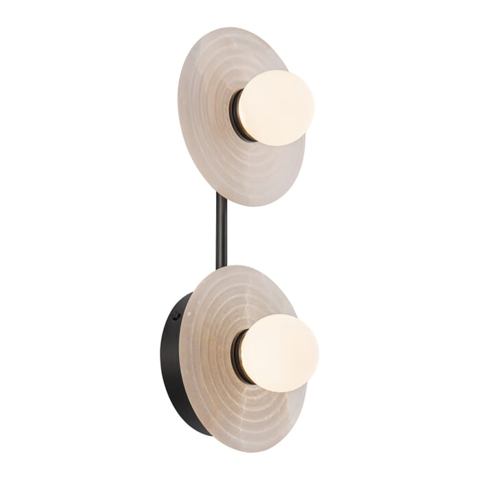 Dahlia LED Bathroom Vanity Light in Urban Bronze with Alabaster Dahlia LED Bathroom Vanity Light in Urban Bronze with Alabaster