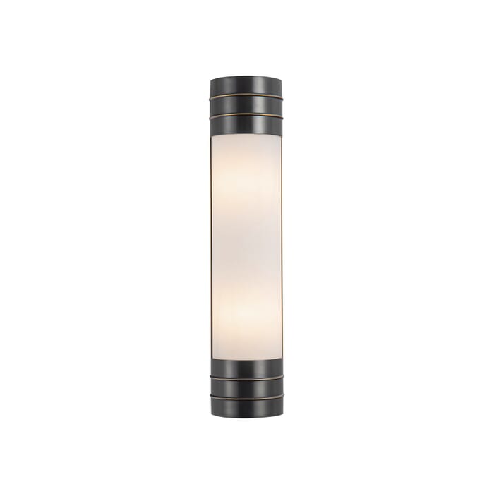 Willard 2-Light Bathroom Vanity Light in Urban Bronze with Matte Opal Glass Willard 2-Light Bathroom Vanity Light in Urban Bronze with Matte Opal Glass