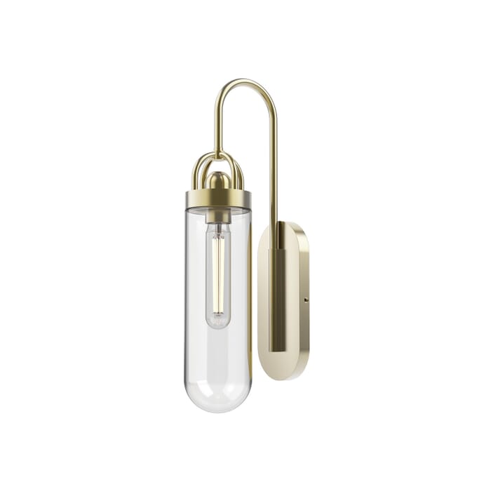 Lancaster 1-Light Bathroom Vanity Light in Brushed Brass Lancaster 1-Light Bathroom Vanity Light in Brushed Brass