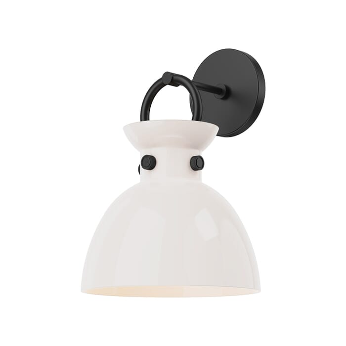 Waldo 1-Light Wall Sconce in Matte Black Waldo 1-Light Wall Sconce in Matte Black