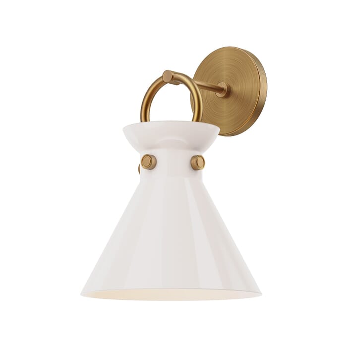 Emerson 1-Light Wall Sconce in Aged Gold Emerson 1-Light Wall Sconce in Aged Gold