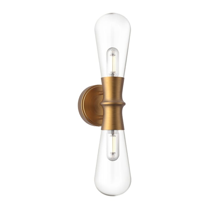 Marcel 2-Light Wall Sconce in Aged Gold Marcel 2-Light Wall Sconce in Aged Gold