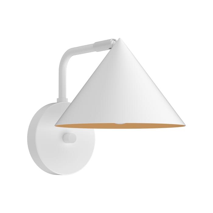 Remy 1-Light Wall Sconce in White Remy 1-Light Wall Sconce in White