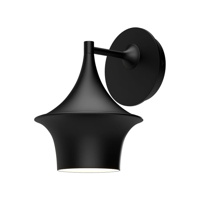 Emiko 1-Light Bathroom Vanity Light in Matte Black Emiko 1-Light Bathroom Vanity Light in Matte Black