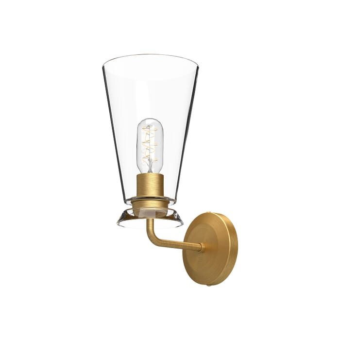 Salem 1-Light Bathroom Vanity Light in Brushed Gold Salem 1-Light Bathroom Vanity Light in Brushed Gold