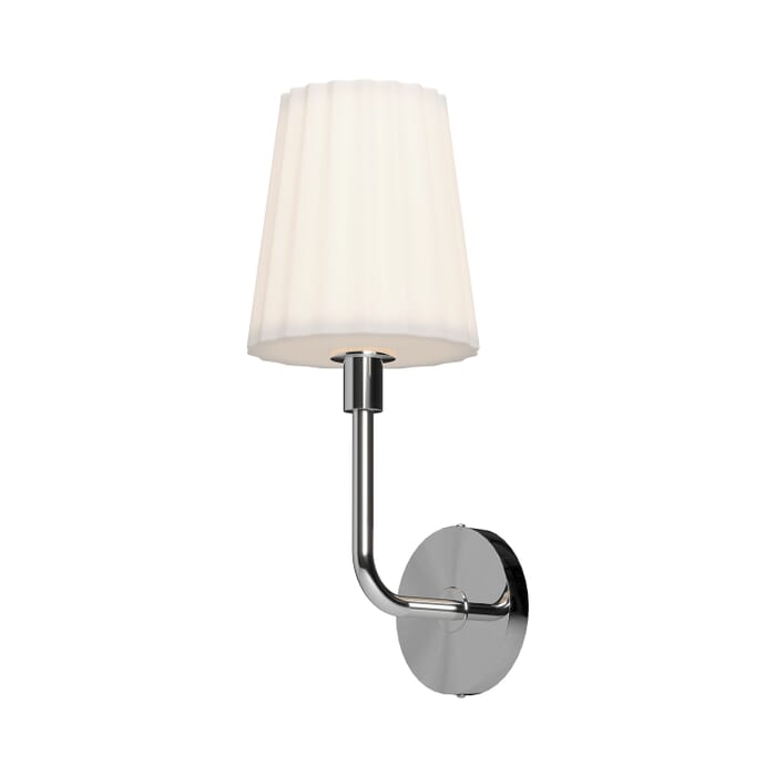 Plisse 1-Light Bathroom Vanity Light in Chrome Plisse 1-Light Bathroom Vanity Light in Chrome