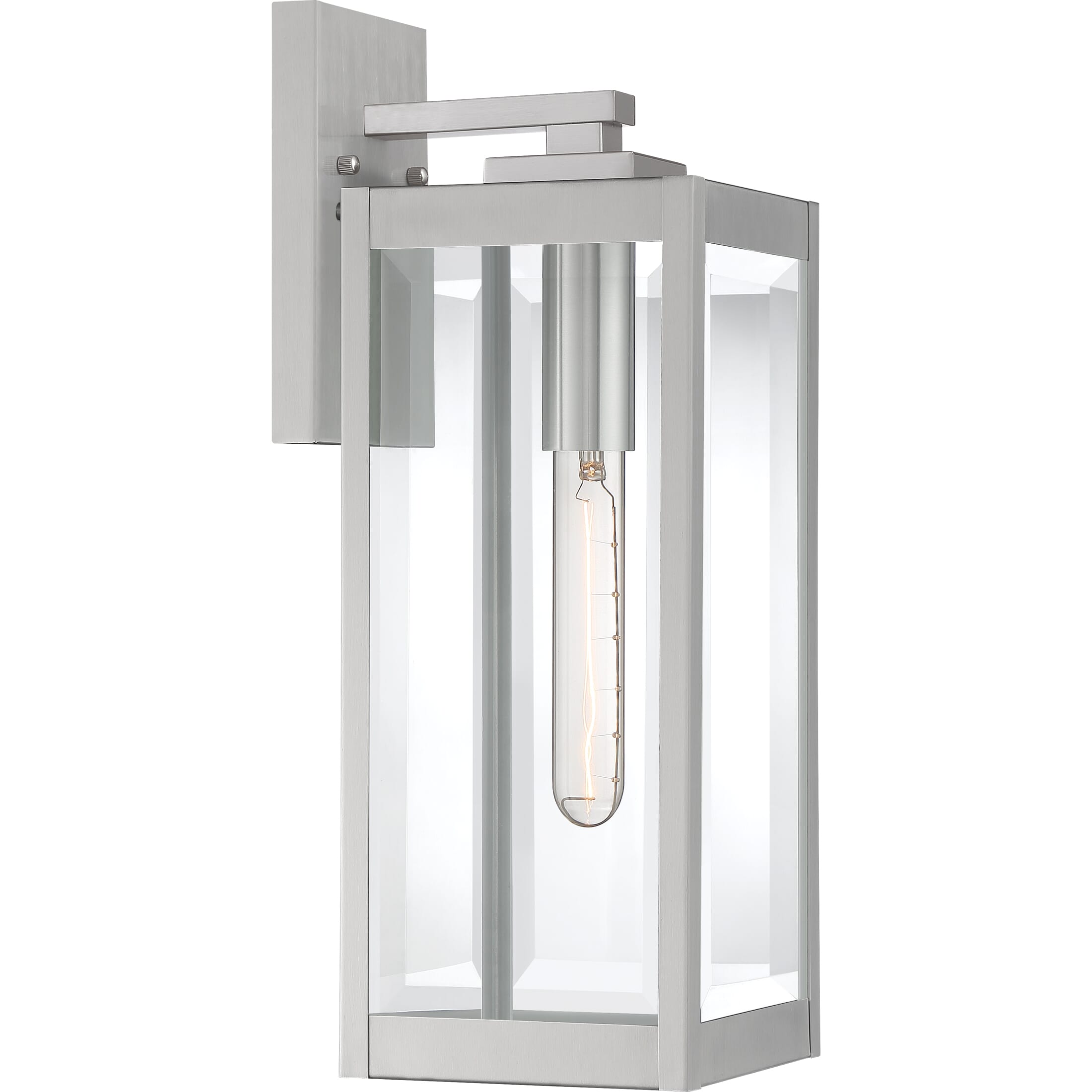 Westover 1-Light Outdoor Lantern in Stainless Steel