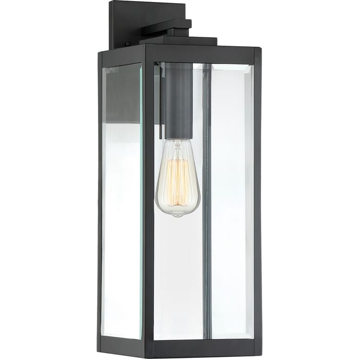 Quoizel Westover Outdoor Wall Lantern in Earth Black Quoizel Westover Outdoor Wall Lantern in Earth Black