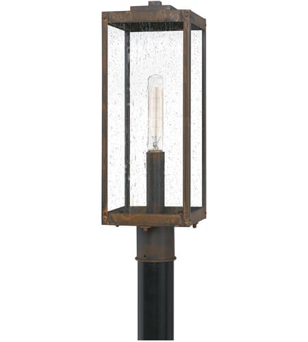 Westover 1-Light Outdoor Post Mount in Industrial Bronze