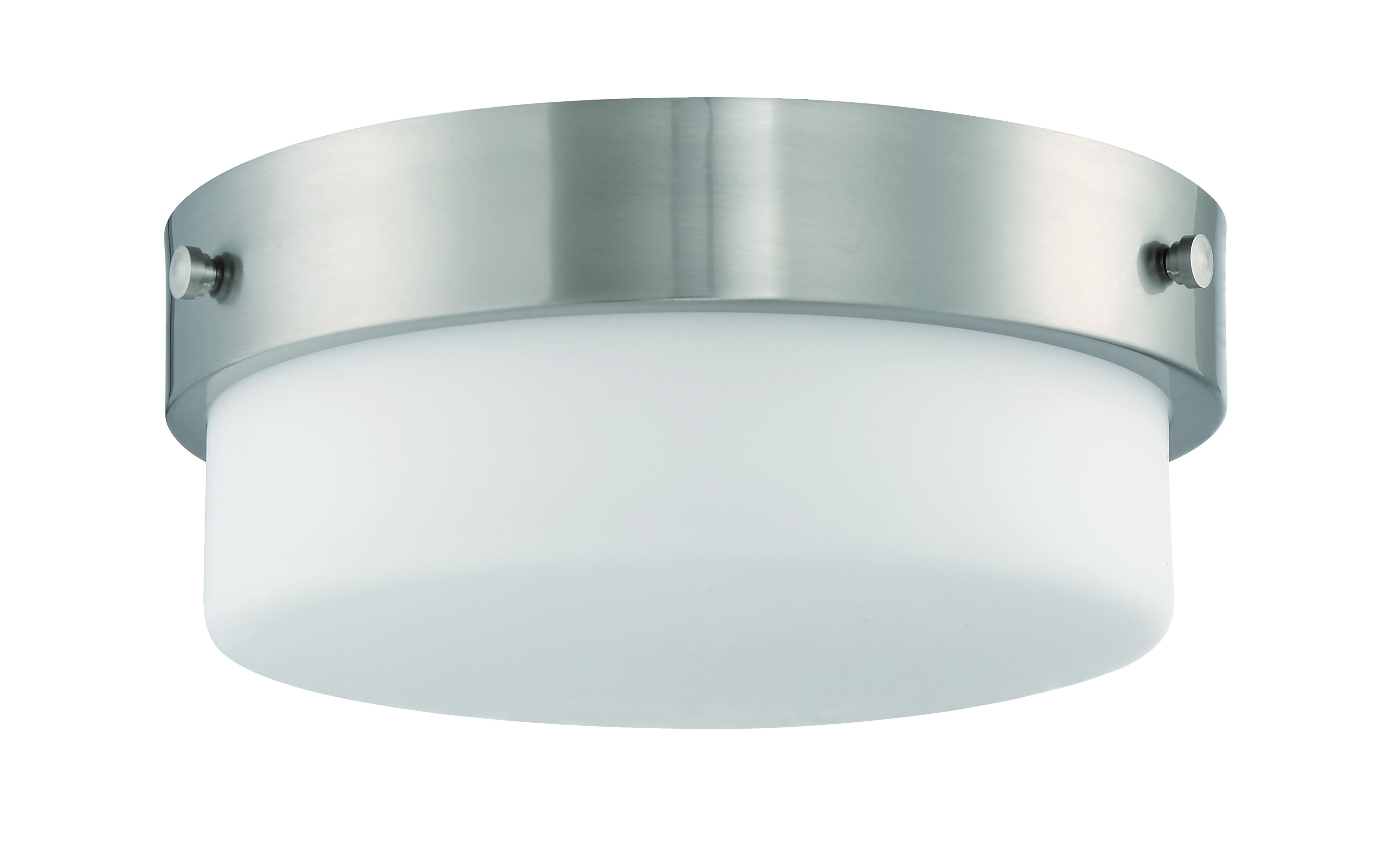 Craftmade Oak Street 2-Light Ceiling Light in Brushed Polished Nickel