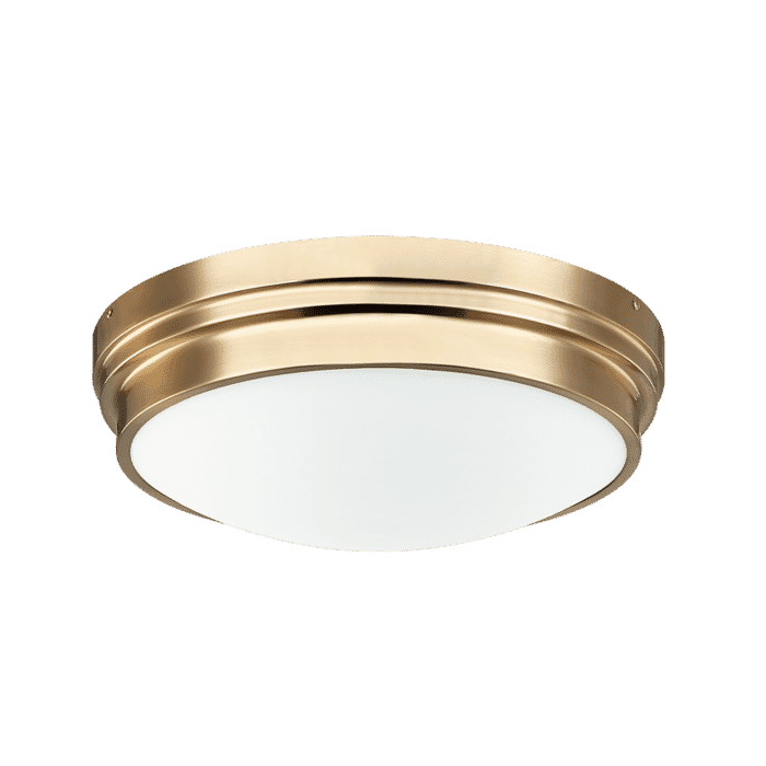 Matteo Fresh Colonial 2-Light Ceiling Light In Aged Gold Brass Matteo Fresh Colonial 2-Light Ceiling Light In Aged Gold Brass