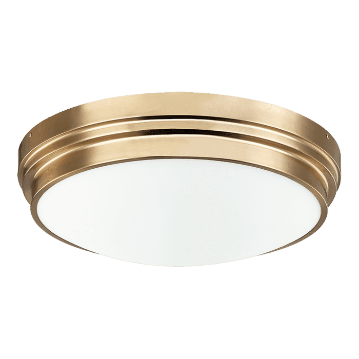 Matteo Fresh Colonial 3-Light Ceiling Light In Aged Gold Brass Matteo Fresh Colonial 3-Light Ceiling Light In Aged Gold Brass