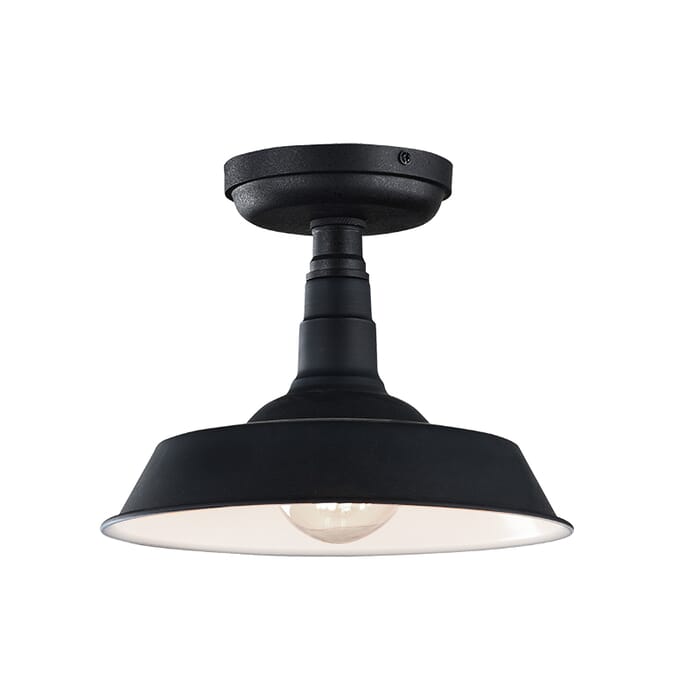 Matteo Scacchi 1-Light Ceiling Light In Dark Grey Matteo Scacchi 1-Light Ceiling Light In Dark Grey