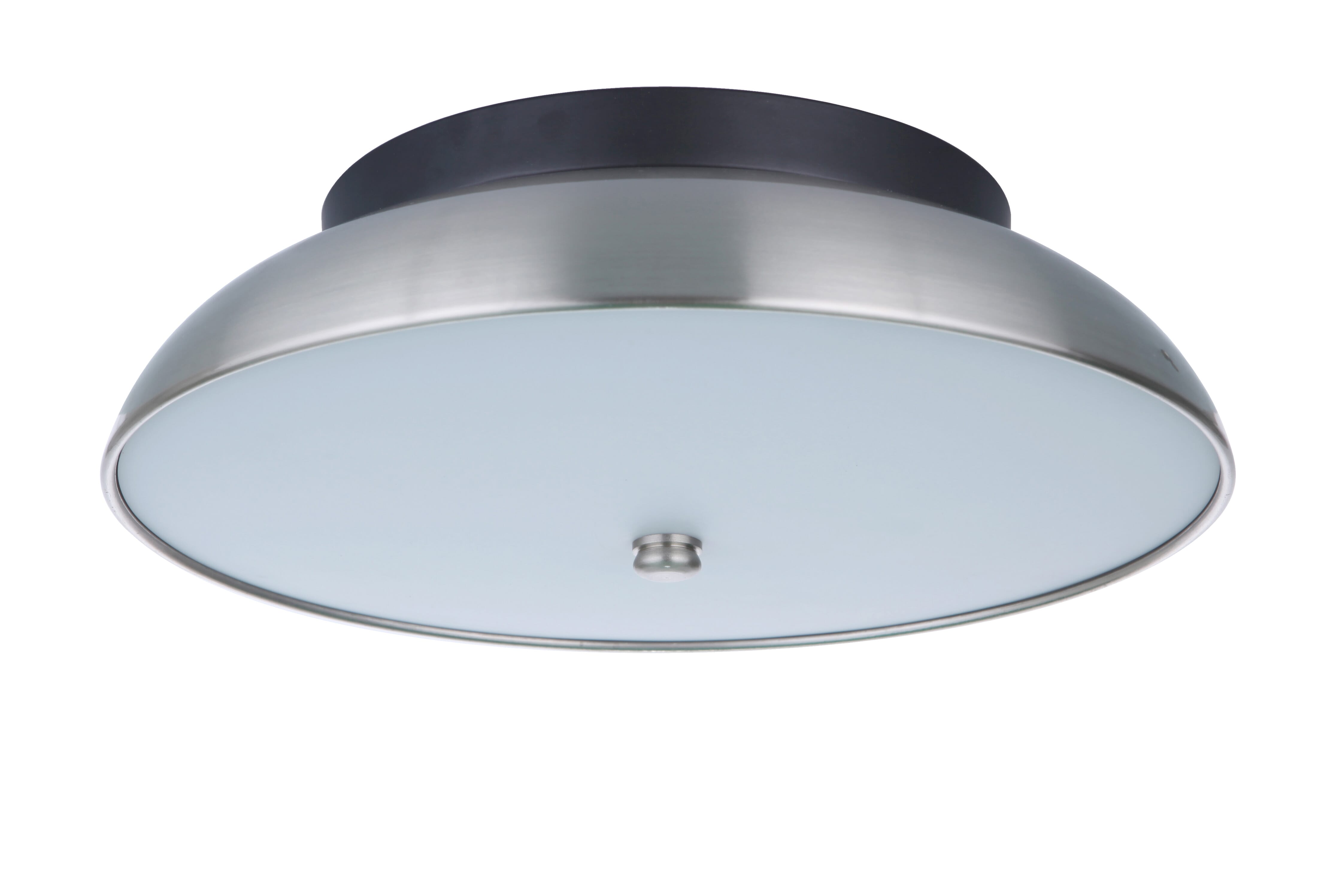 Craftmade Soul Ceiling Light in Flat Black with Brushed Polished Nickel
