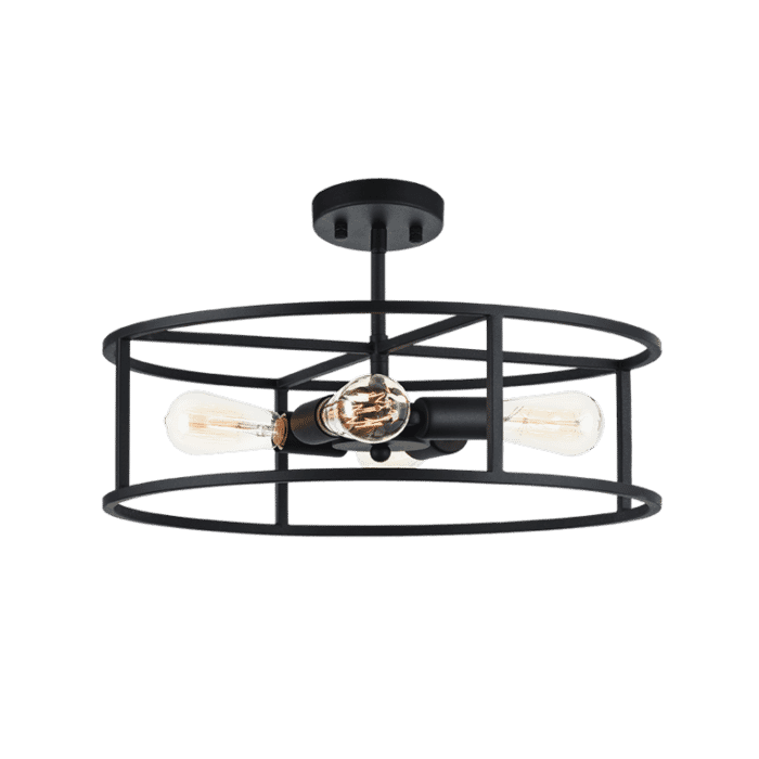 Matteo Candid 4-Light Ceiling Light In Rusty Black Matteo Candid 4-Light Ceiling Light In Rusty Black