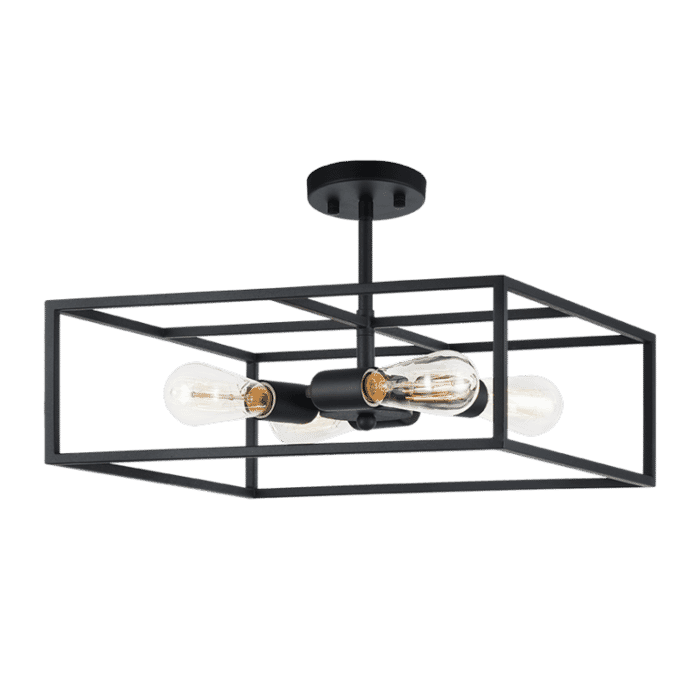 Matteo Candid 4-Light Ceiling Light In Rusty Black Matteo Candid 4-Light Ceiling Light In Rusty Black