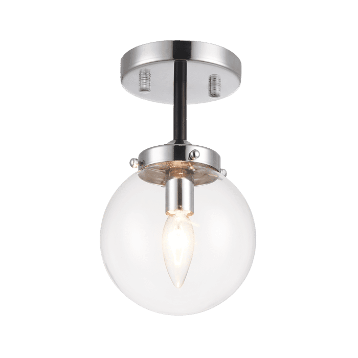 Matteo Maru 1-Light Ceiling Light In Chrome Matteo Maru 1-Light Ceiling Light In Chrome