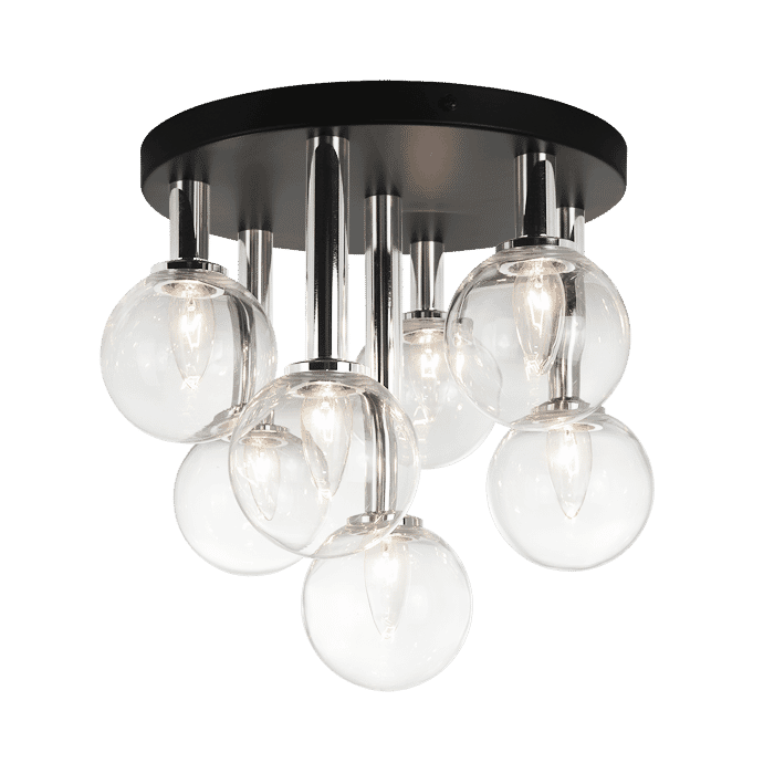 Matteo Stellar 7-Light Ceiling Light In Black Matteo Stellar 7-Light Ceiling Light In Black