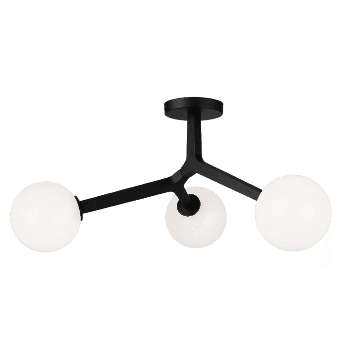 Matteo Rami 3-Light Ceiling Light In Black Matteo Rami 3-Light Ceiling Light In Black