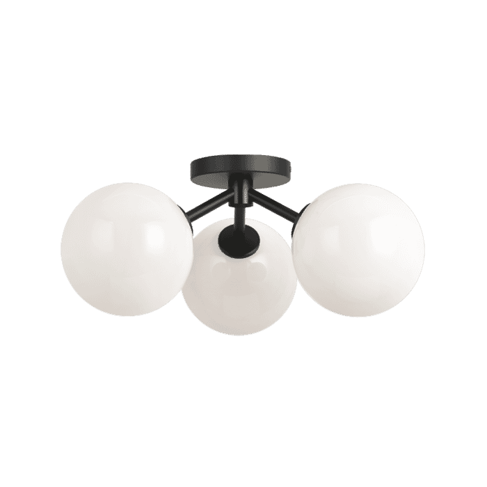 Matteo Novo 3-Light Ceiling Light In Black Matteo Novo 3-Light Ceiling Light In Black