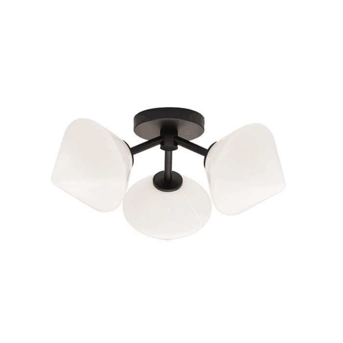 Matteo Novo 3-Light Ceiling Light In Black Matteo Novo 3-Light Ceiling Light In Black