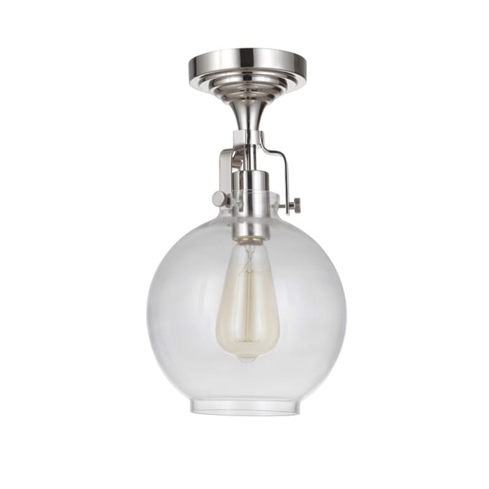 Craftmade Gallery State House 8" Ceiling Light in Polished Nickel Craftmade Gallery State House 8" Ceiling Light in Polished Nickel