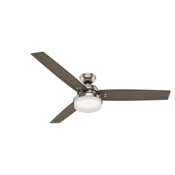 Hunter Sentinel 2-Light 60" Indoor Ceiling Fan in Brushed Nickel