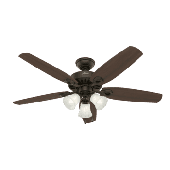 Hunter Builder Plus 3-Light 52" Indoor Ceiling Fan in New Bronze