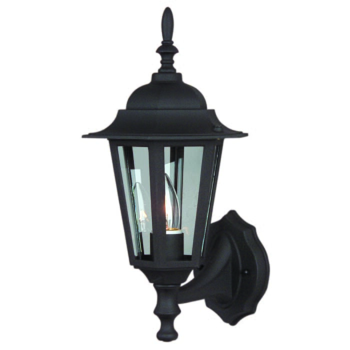 Craftmade Straight Glass 16" Outdoor Wall Light in Textured Matte Black Craftmade Straight Glass 16" Outdoor Wall Light in Textured Matte Black