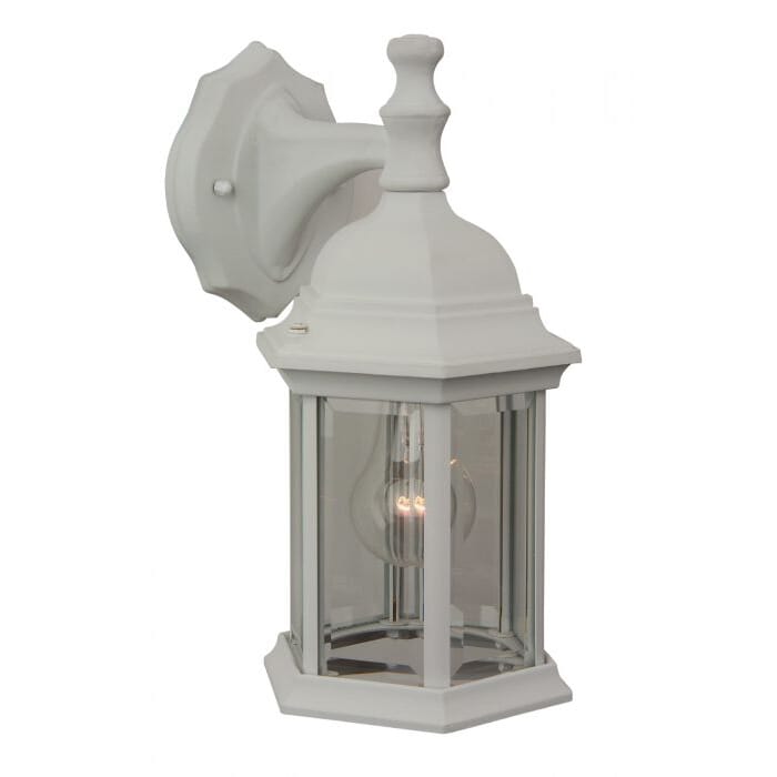 Craftmade Hex Style 12" Outdoor Wall Light in Textured White Craftmade Hex Style 12" Outdoor Wall Light in Textured White