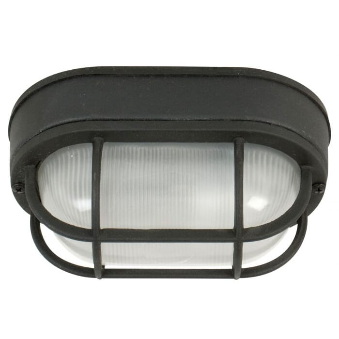 Craftmade Bulkheads 9" Outdoor Ceiling Light in Textured Matte Black Craftmade Bulkheads 9" Outdoor Ceiling Light in Textured Matte Black