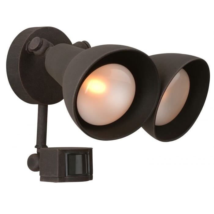 Craftmade Bullets And Floods Dual Flood Light with Motion Sensor in Rust Craftmade Bullets And Floods Dual Flood Light with Motion Sensor in Rust