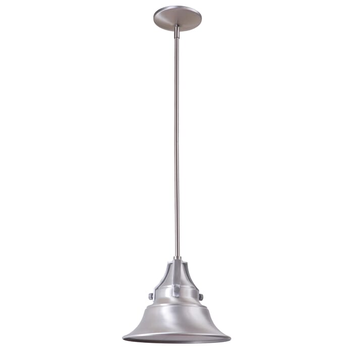 Craftmade Union 7" Outdoor Hanging Light in Satin Aluminum Craftmade Union 7" Outdoor Hanging Light in Satin Aluminum