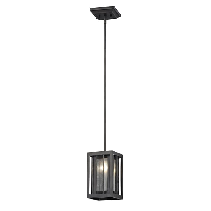 Z-Lite Meridional 1-Light Pendant Light In Bronze Z-Lite Meridional 1-Light Pendant Light In Bronze
