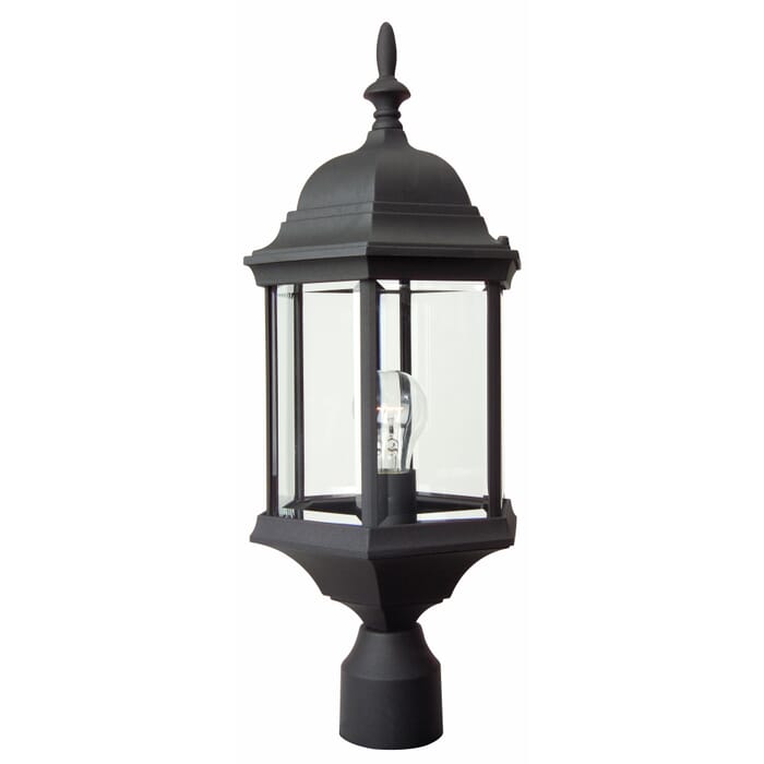 Craftmade Hex Style 22" Outdoor Post Light in Textured Matte Black Craftmade Hex Style 22" Outdoor Post Light in Textured Matte Black