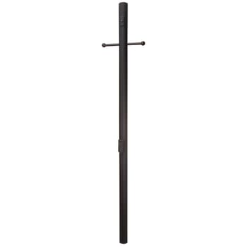 Exteriors by Craftmade Outdoor Direct Burial 84" Fluted Post  in Matte Black