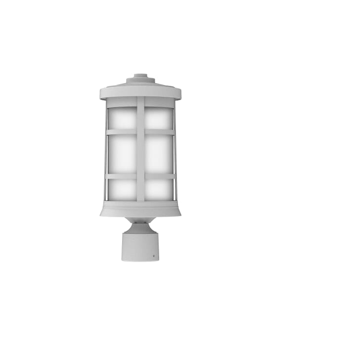 Craftmade Composite Lanterns 17" Outdoor Post Light in Textured White Craftmade Composite Lanterns 17" Outdoor Post Light in Textured White
