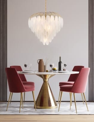 The Boa Chandelier by Breegan Jane