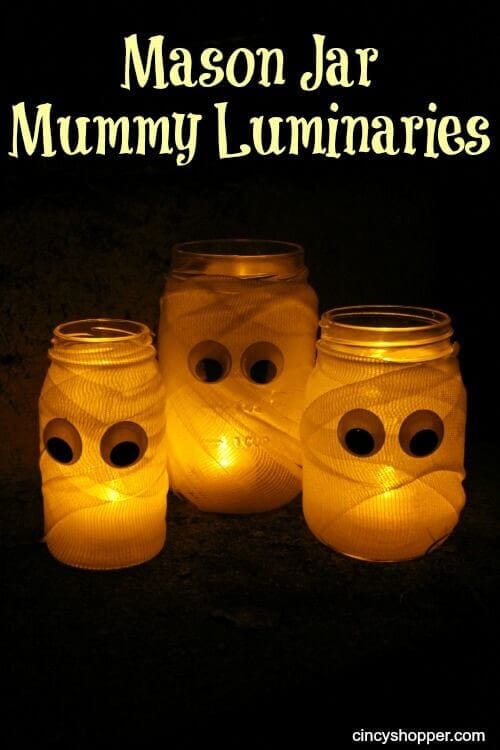 These mummy luminaries are watching you...Learn more on LightsOnline.com Blog.