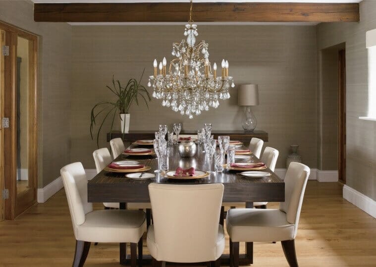 Dining Room Chandelier With Complimentary Entry Light