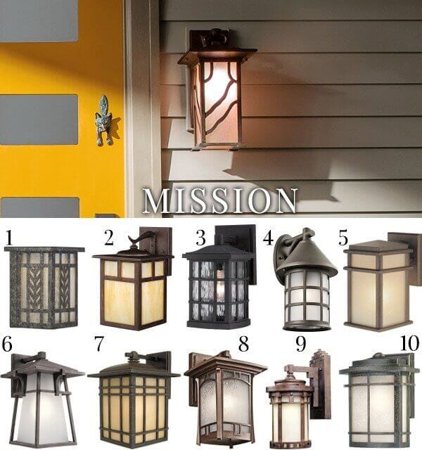5 Outdoor Lighting Styles And Ideas, Mission Outdoor Lighting Wall Mount