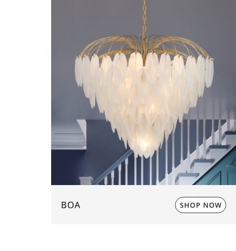 Boa chandelier by Breegan Jane