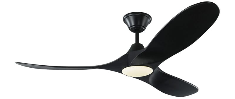 Monte Carlo Maverick II black ceiling fan - Stay on Trend with These Black Ceiling Fans for Every Space from LightsOnline - LightsOnline Blog