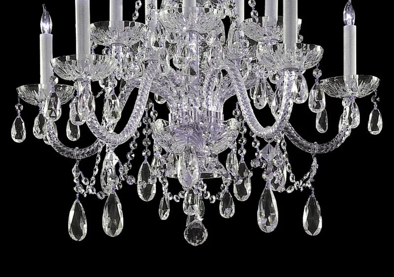 A chandelier with Swarovski crystals - LightsOnline Blog