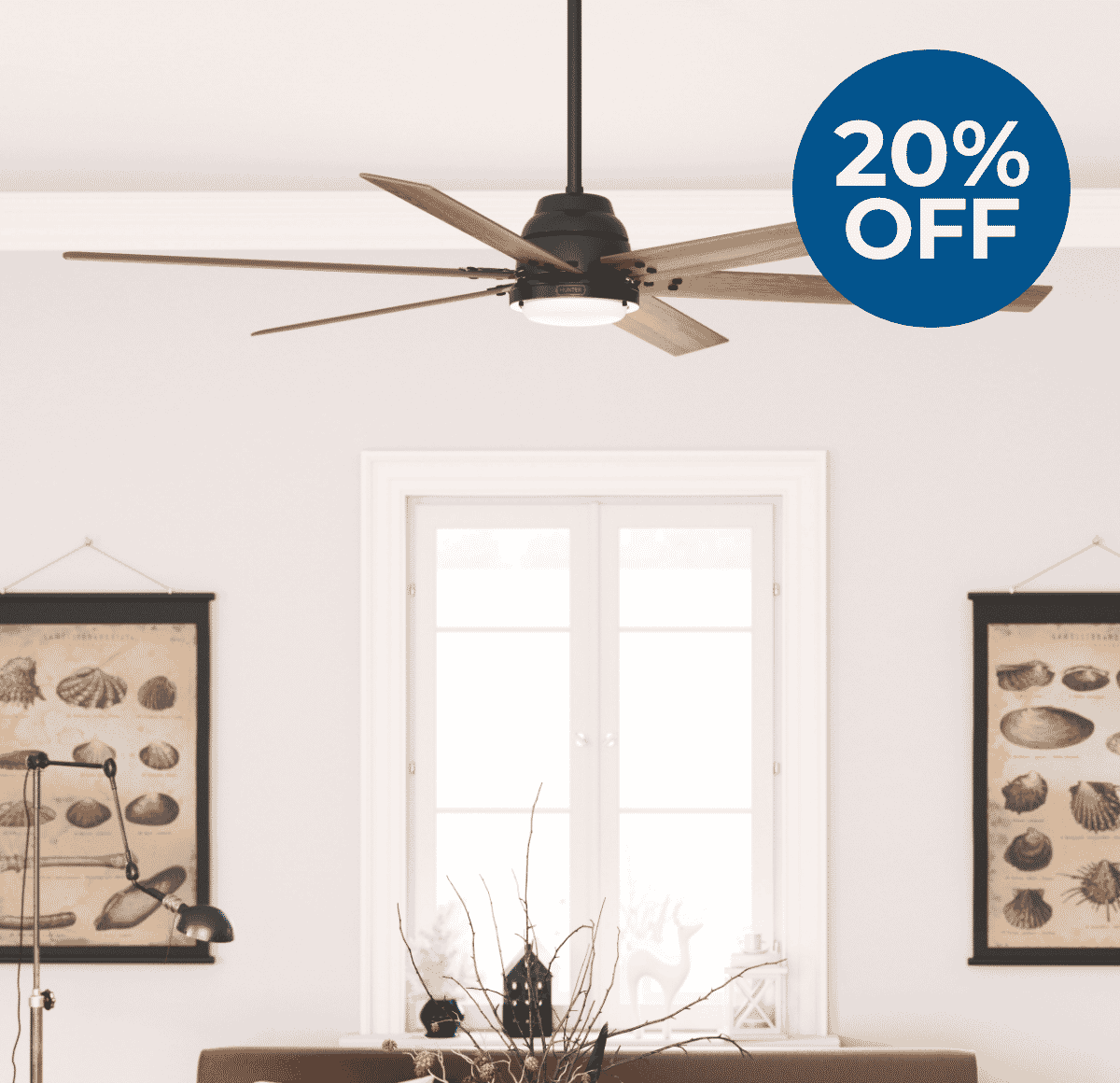 20% off Hunter fans