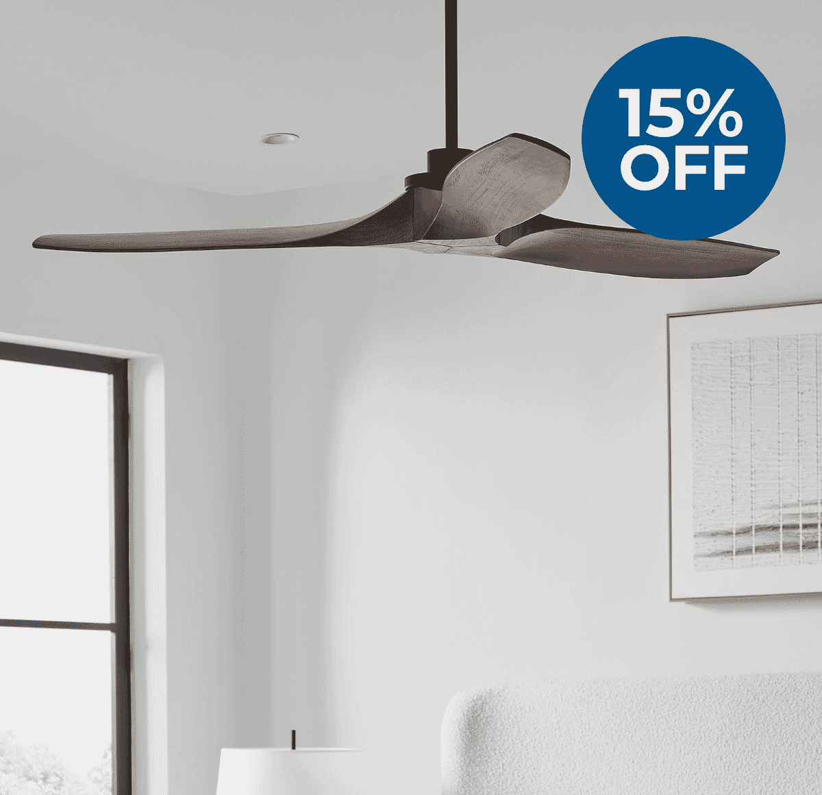 15% off Visual Comfort Fan