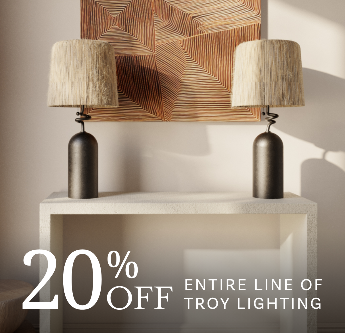 20% off Troy Lighting