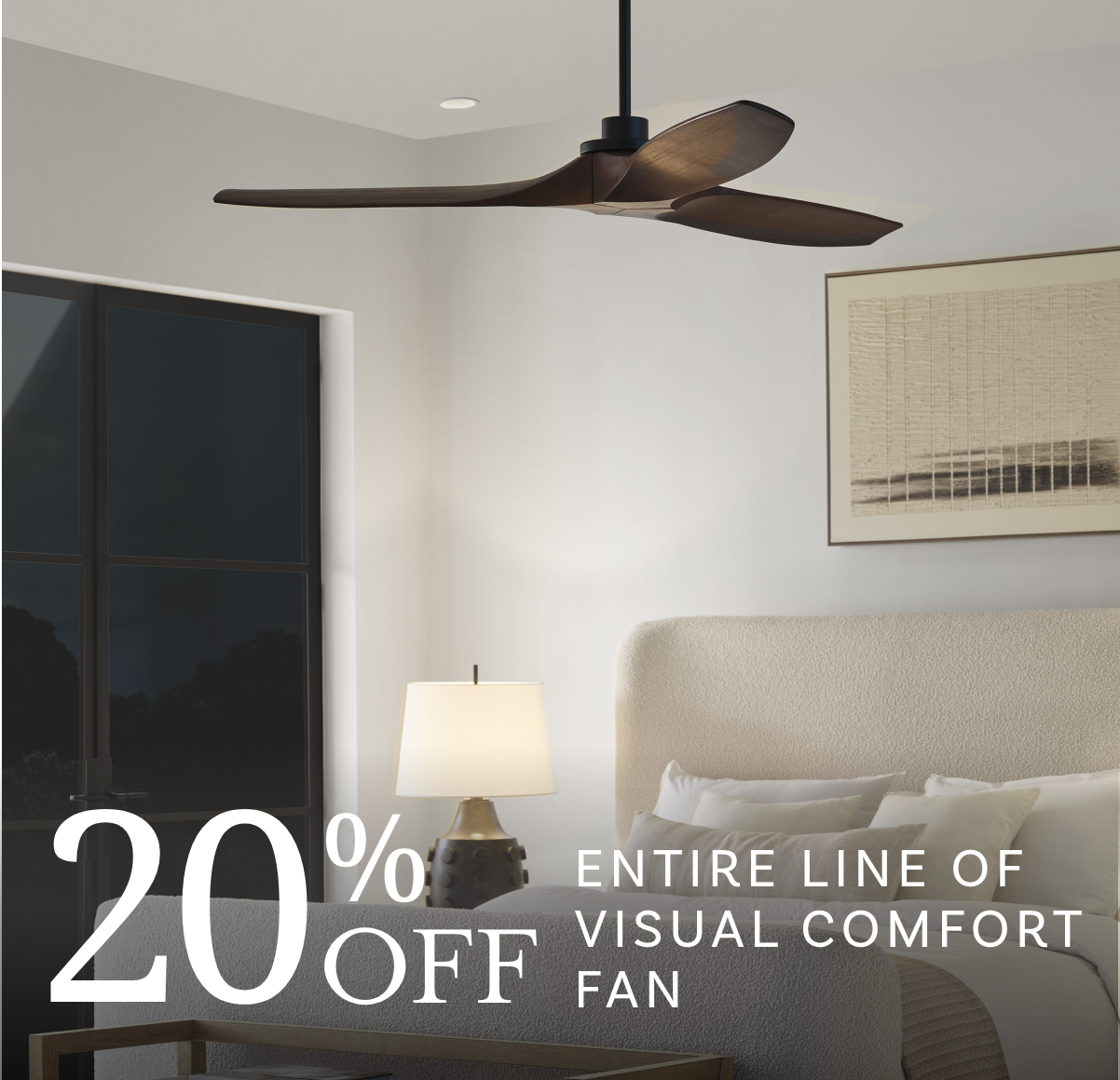 20% off Visual Comfort Fan