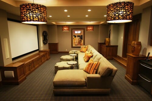 The Perfect Lighting For Watching Tv, Theater Room Light Fixtures